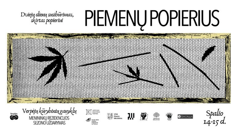 PIEMENŲ POPIERIUS Spalio 14-15 d. Kaune